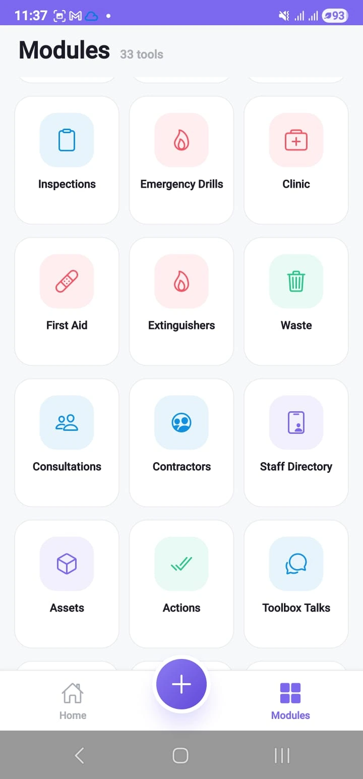 The field app module grid